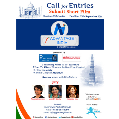 7th Advantage India Short Film Contest organized by Pocket Films, calls for entries