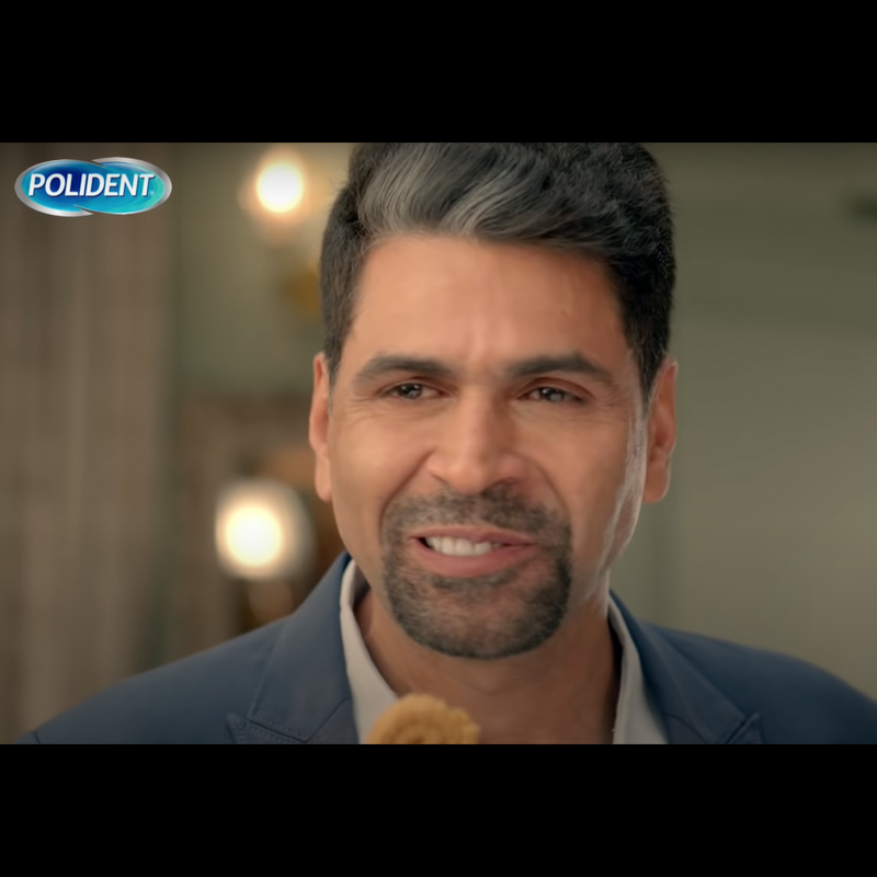 Polident tells denture wearers to eat, speak & smile with confidence