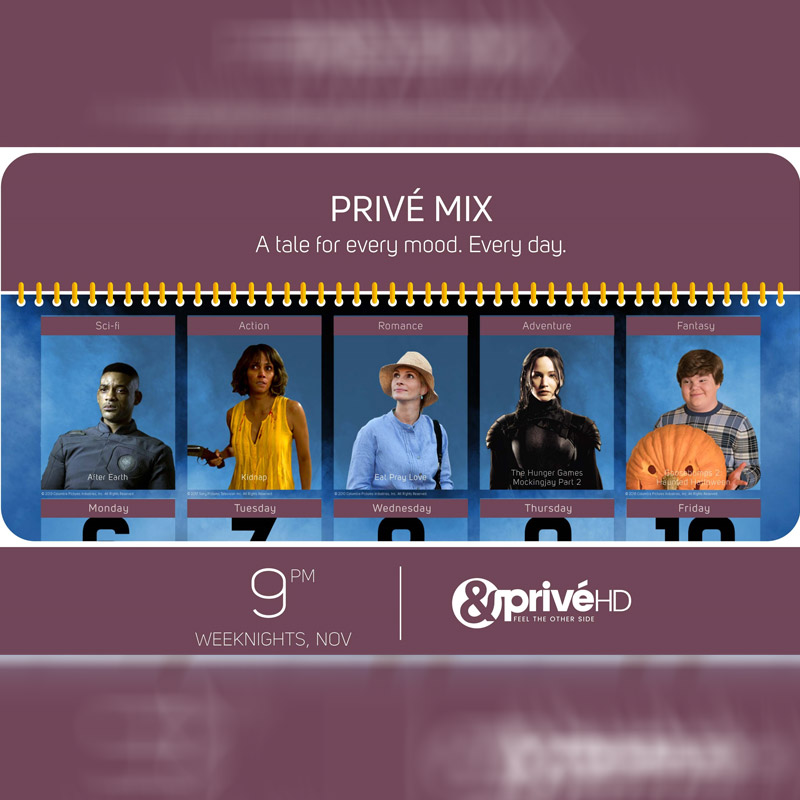 &PrivéHD brings a collection of tales for every mood with Privé Mix