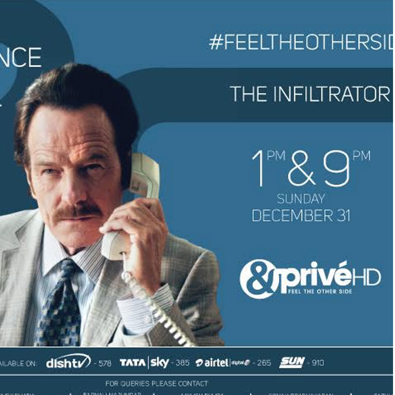 &Privé HD rings in the new year with the Indian television premiere of the gripping crime drama ‘The Infiltrator’