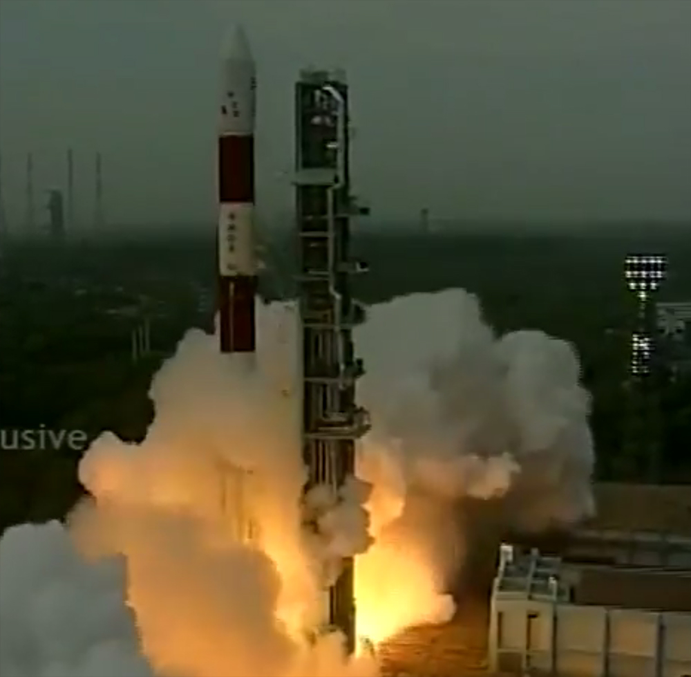 ISRO’s PSLV-C35 takes off successfully, Scatsat1 launched