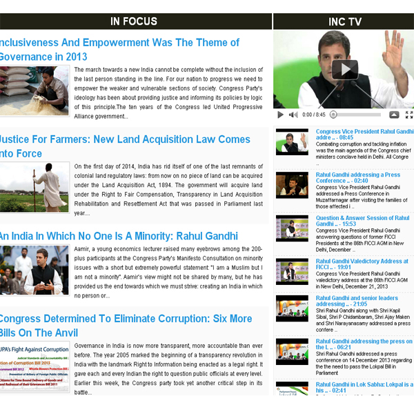INC’s revamped website is all about Rahul Gandhi