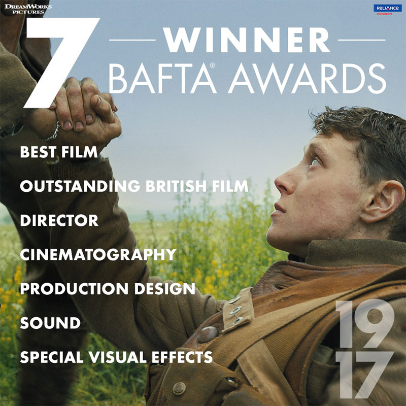 Reliance Entertainment, Amblin Partners’ World War 1 Drama ‘1917’ bags seven awards at BAFTA