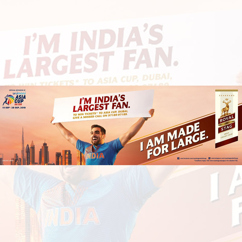 Royal Stag becomes associate sponsor for Asia Cup 2018