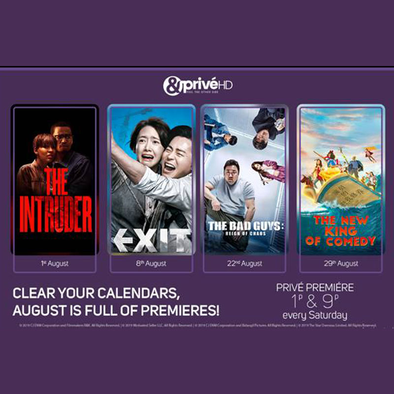 This August, &PrivéHD presents premiere bonanza with four new Privé Premieres