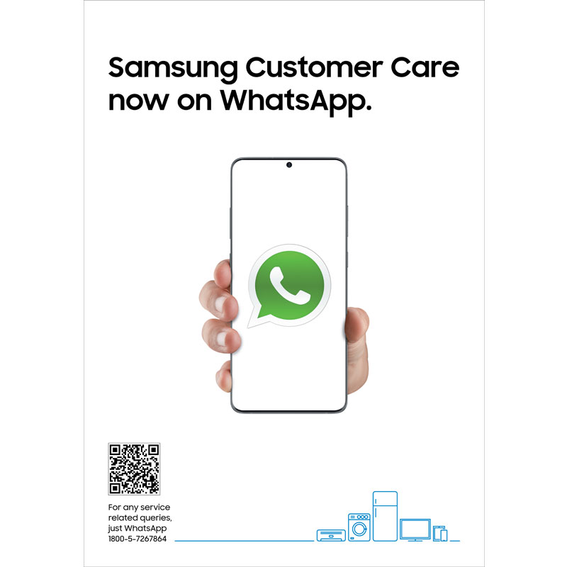 Samsung enhances contactless customer service offerings with new WhatsApp support