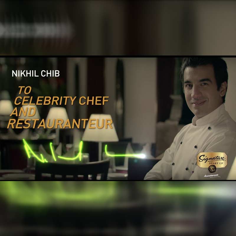 Signature Start Up TVC shows journey of celeb chef Nikhil Chib