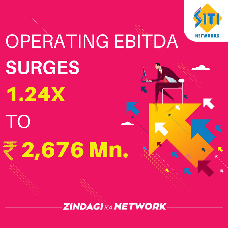 SITI Networks’ 9MFY20 Operating EBITDA surges 1.24X Y-o-Y to Rs.2,676 Mn