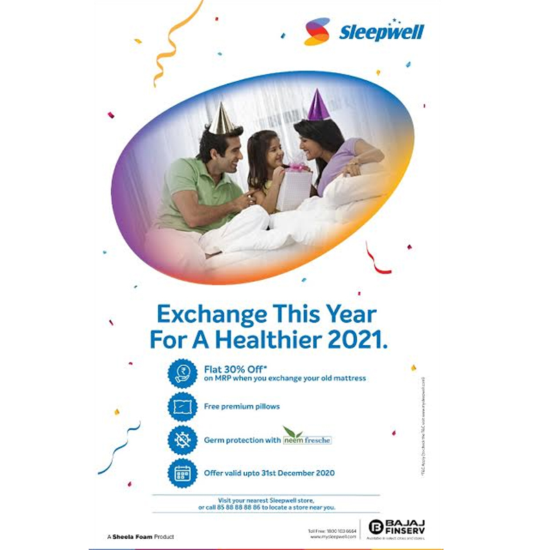 Sleepwell wishes customers ‘a healthy 2021’