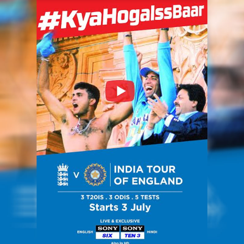 Sony Pictures Networks India (SPN) announces its exceptional line-up of panellists for India tour of England featuring Sourav Ganguly, Sunil Gavaskar, Ashish Nehra and more