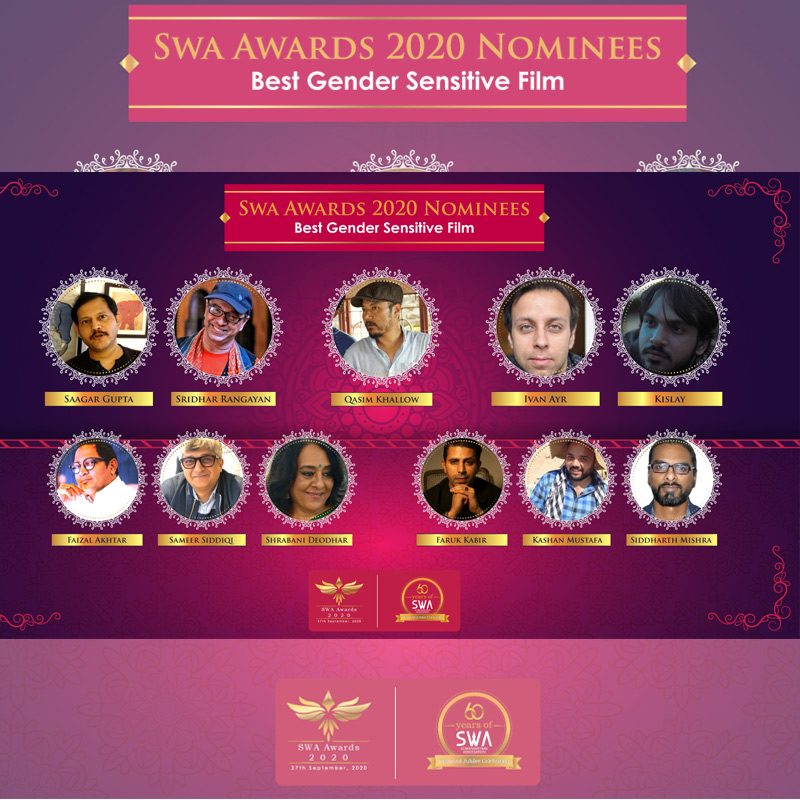 SWA announces nominees for best gender sensitive script for SWA Awards 2020