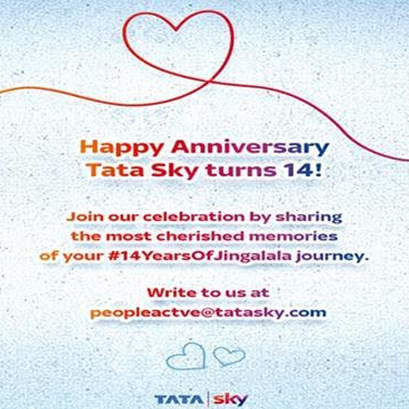 Tata Sky celebrates 14th anniversary, creates a nostalgic digital campaign