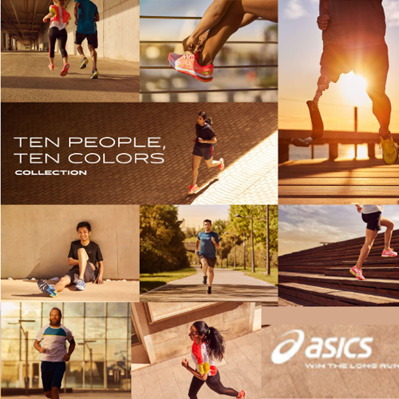 ASICS announces the launch of their campaign ‘Ten People, Ten Colors’