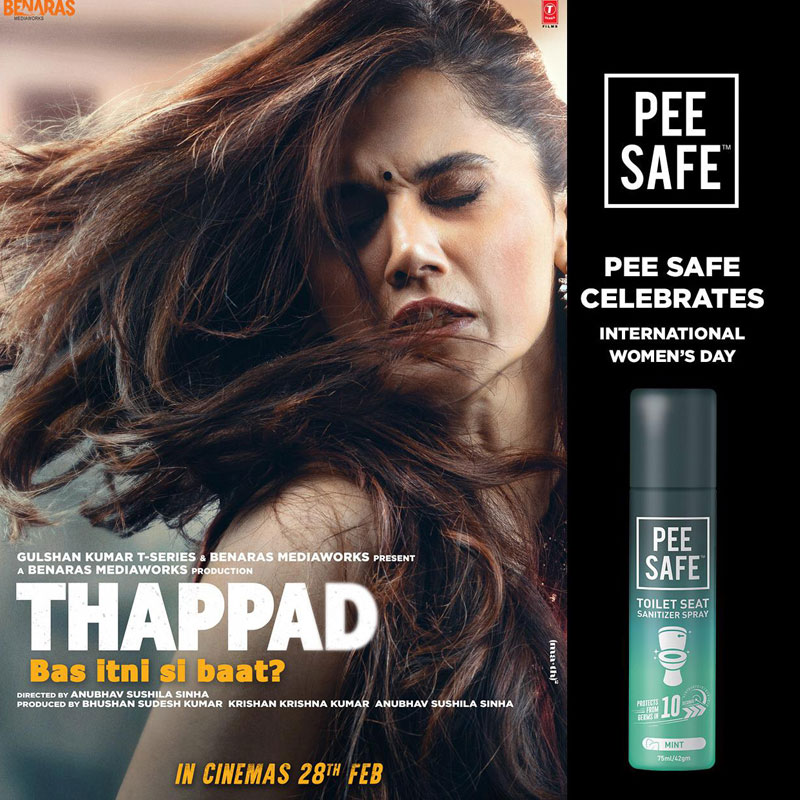 Hygiene brand Pee Safe partners with ‘Thappad’