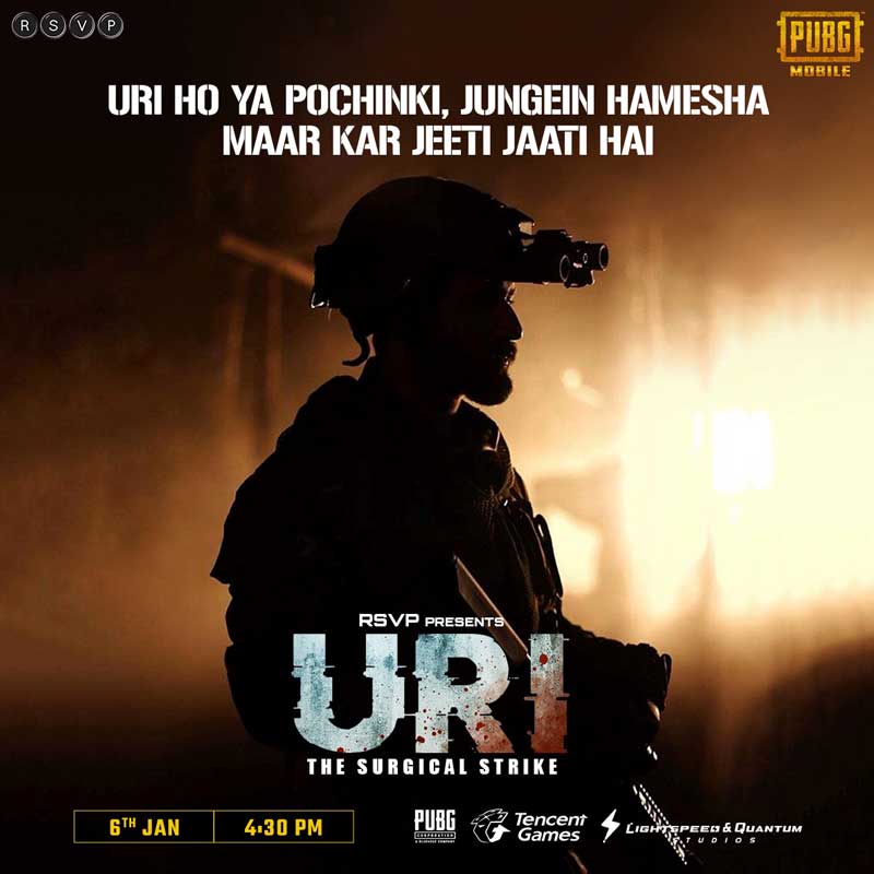 Movie Partnership PUBG – URI: The Surgical Strike