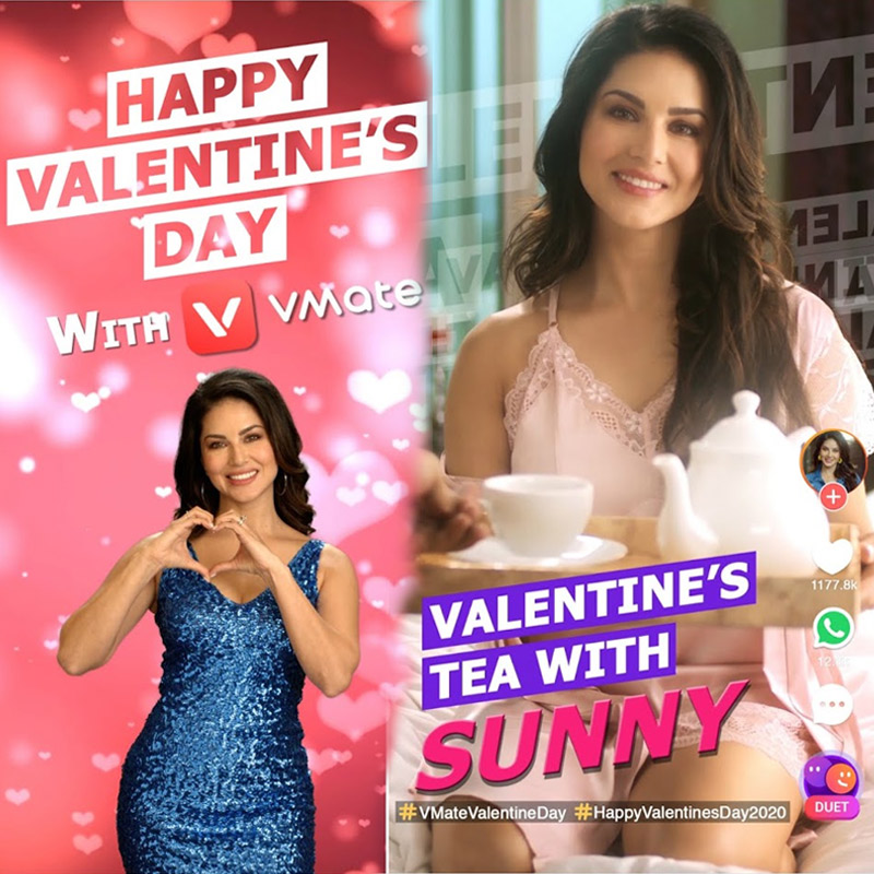 VMate Users to Spend Valentine’s Day with Sunny Leone