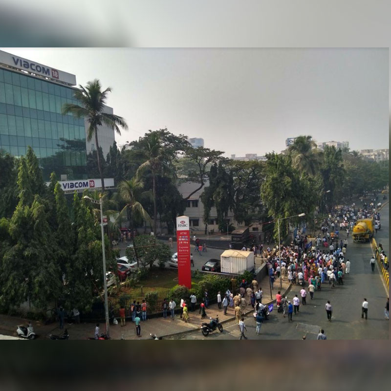 Viacom office building stormed by protesters