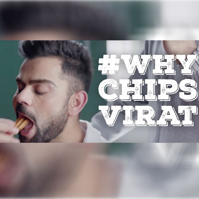 Virat Kohli promotes multigrain chips