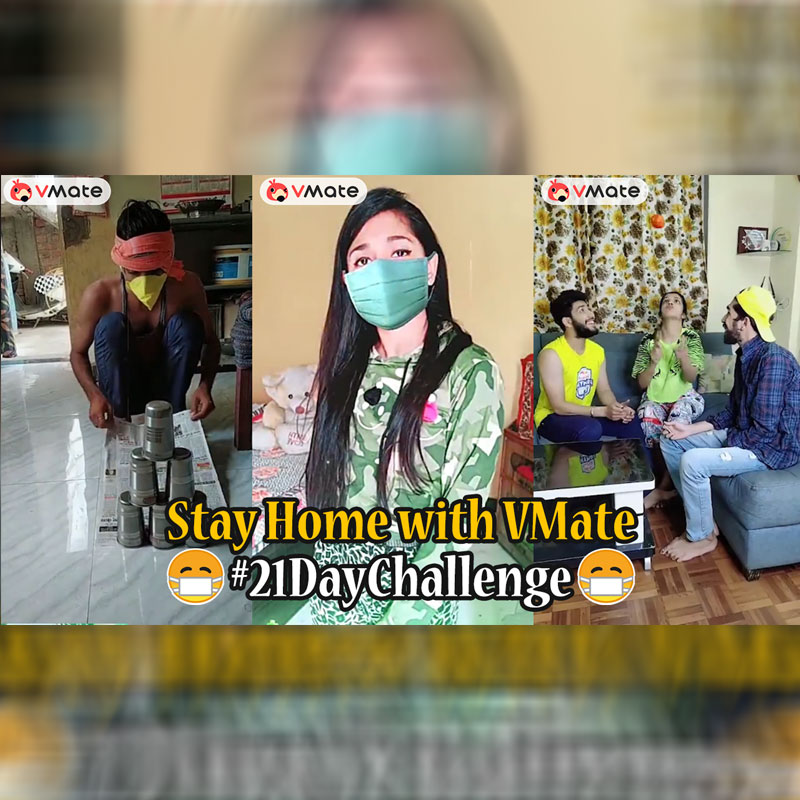 VMate launches #21DaysChallenge to ensure people stay busy at homes during lockdown