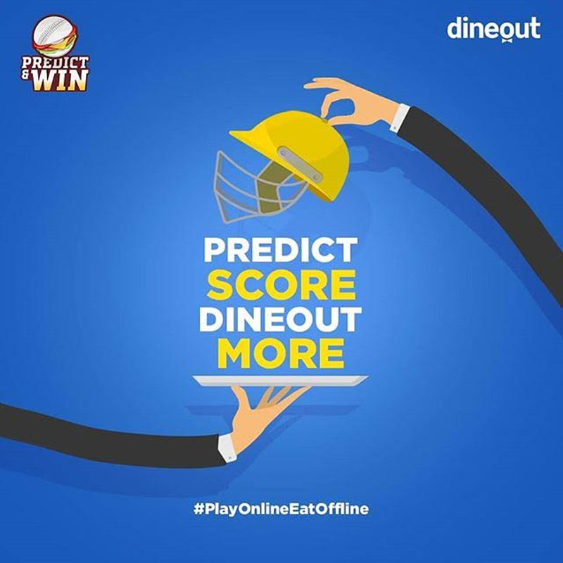 This cricket season ‘dineout’ launches ‘Predict online & eat offline’ campaign