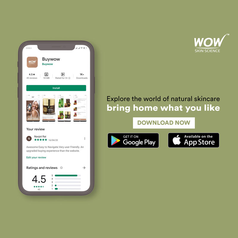 WOW Skin Science Launches Their  “BUYWOW India” Mobile App  As A Part Of The Company Strategy To Serve Their Customers Faster & Better
