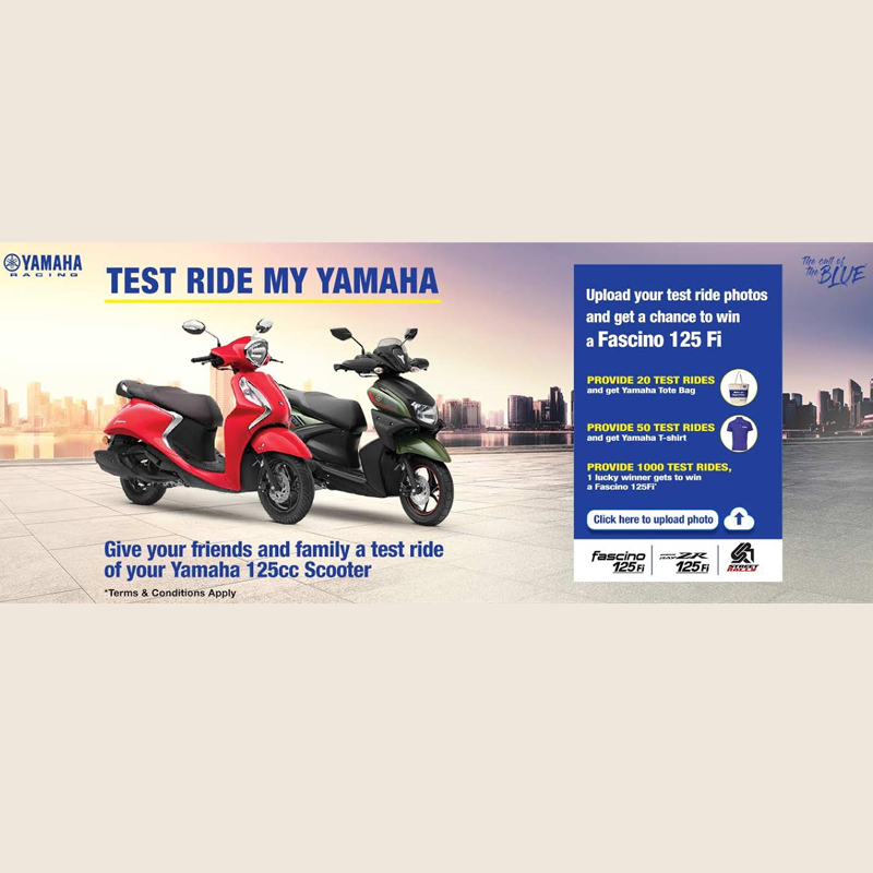 Yamaha announces a unique “Test Ride My Yamaha” campaign for its customers