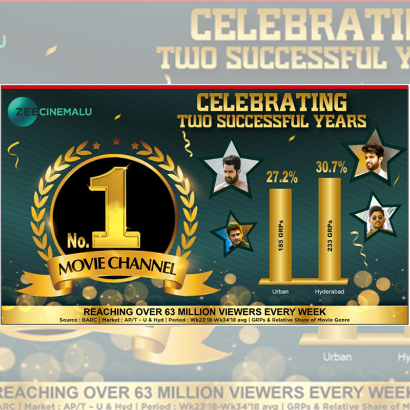 Zee Cinemalu celebrates its 2nd year anniversary