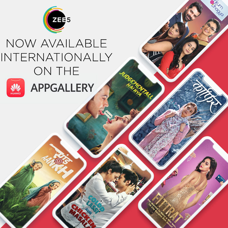 ZEE5 now available on the Huawei App Gallery in international markets