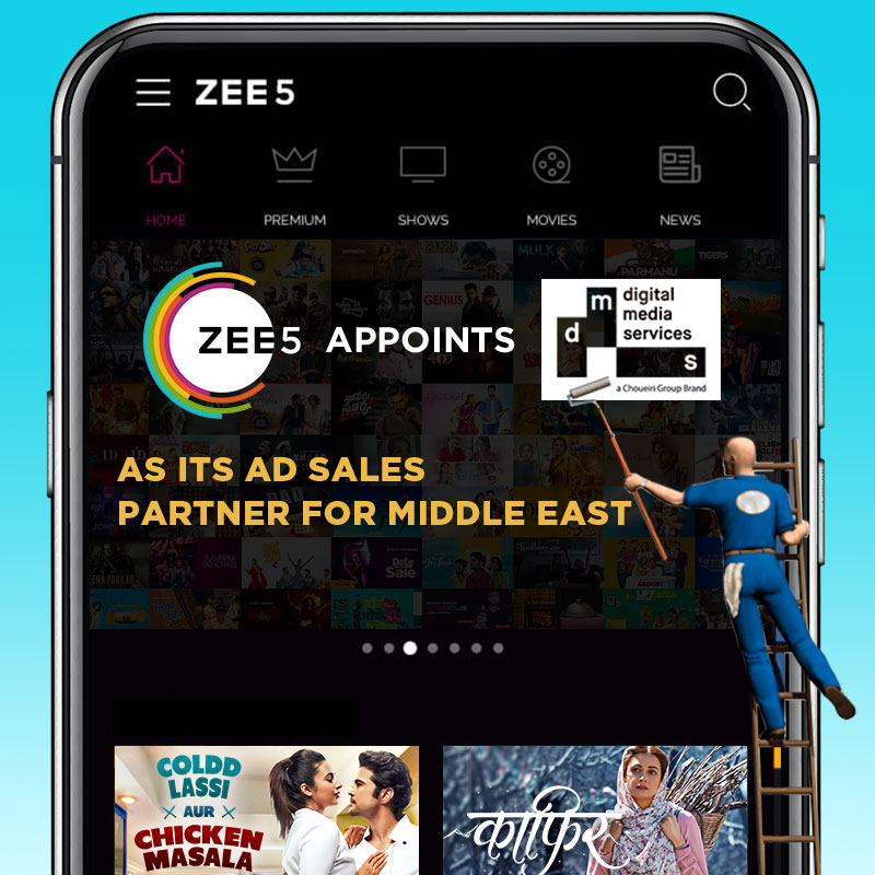 ZEE5 Global appoints DMS as its ad sales partner for the Middle East market