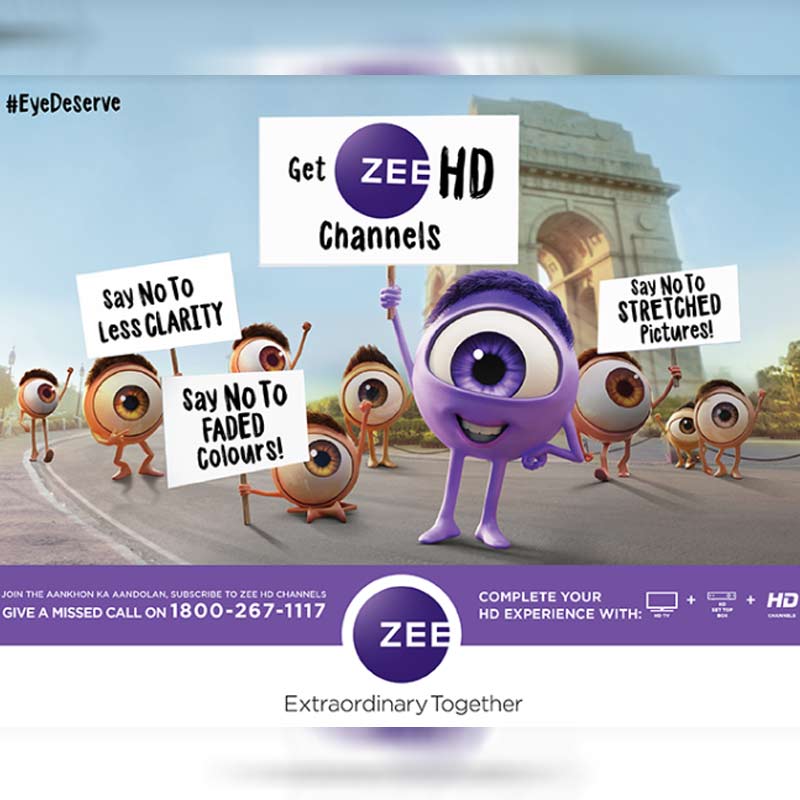 ZEEL turns activist with ‘Aankhon Ka Aandolan’ driving upgrade to an HD quality viewing experience