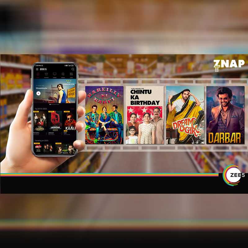 ZEE5 Global announces its latest partnership with Cashback App ZNAP